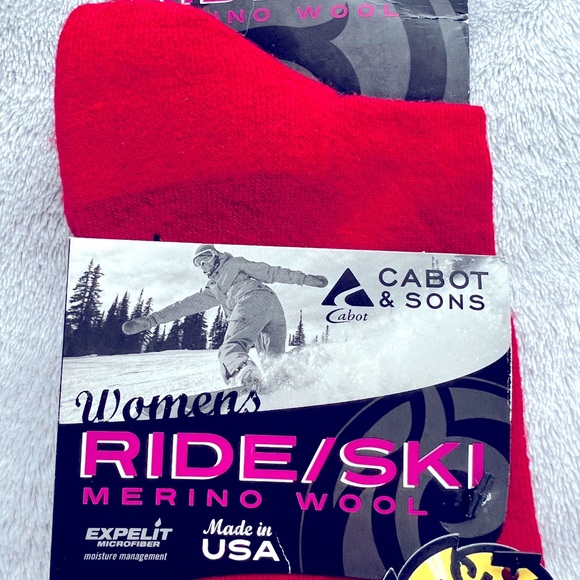 ❤️ Red merino ski socks ⛷❄️🎿 - Picture 6 of 7